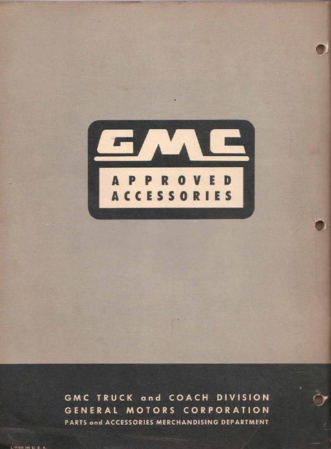 1956 GMC Accesories Brochure Page 3